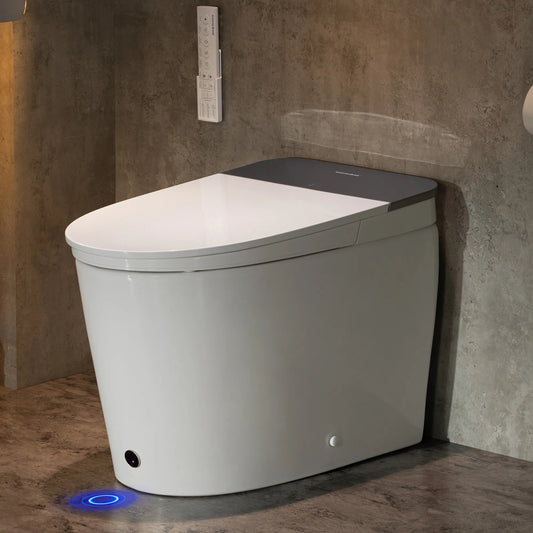 Casta Diva Smart Toilet with Bidet Built in, Auto Open/Close Lid, 1000g MaP Flush, Heated Seat & Foam Dispenser, Blackout Flush | CD-K030