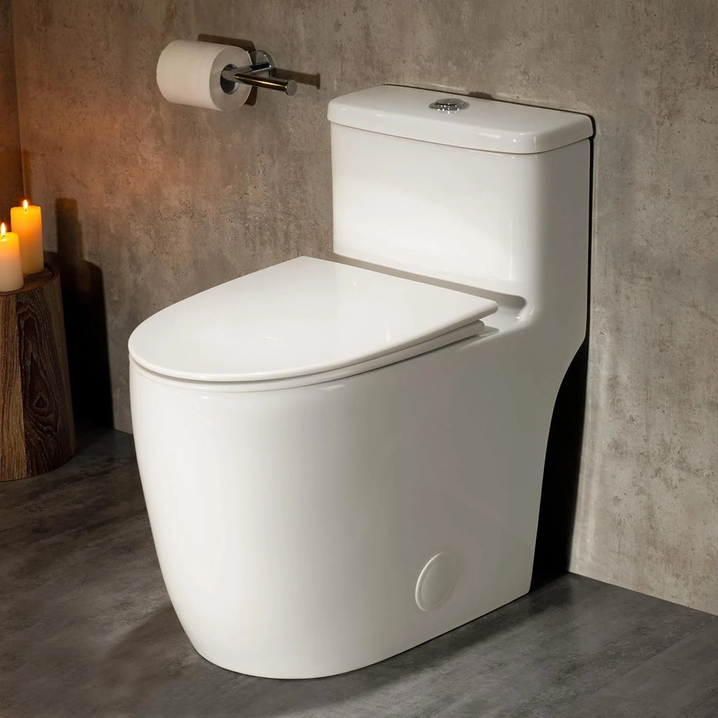 CASTA DIVA CD-T006 – One-Piece Elongated Toilet with ADA-Compliant