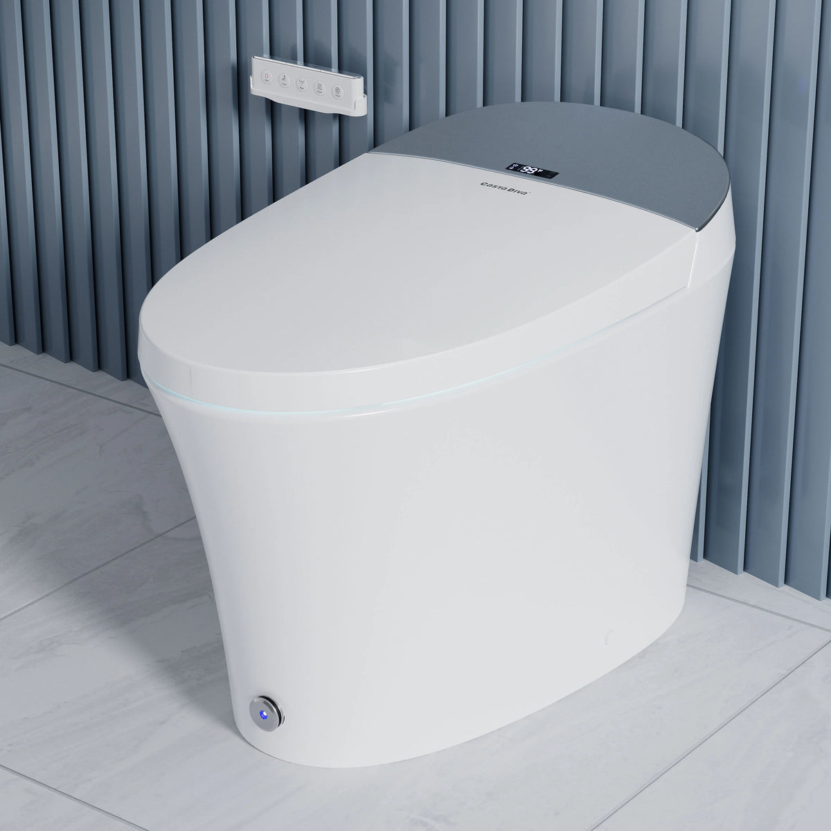 CASTA DIVA CD-Y010POV – Smart Toilet with Concealed Tank, Auto Open/Close & Foam Shield